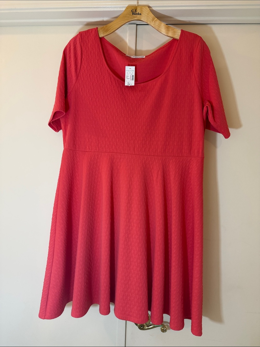 Maurice’s Women’s Red Short Sleeve Skater Dress